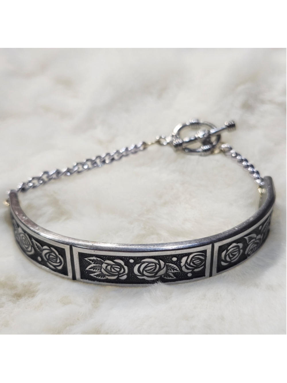 Floral Rose bracelet Spoon Handle Floral jewelry